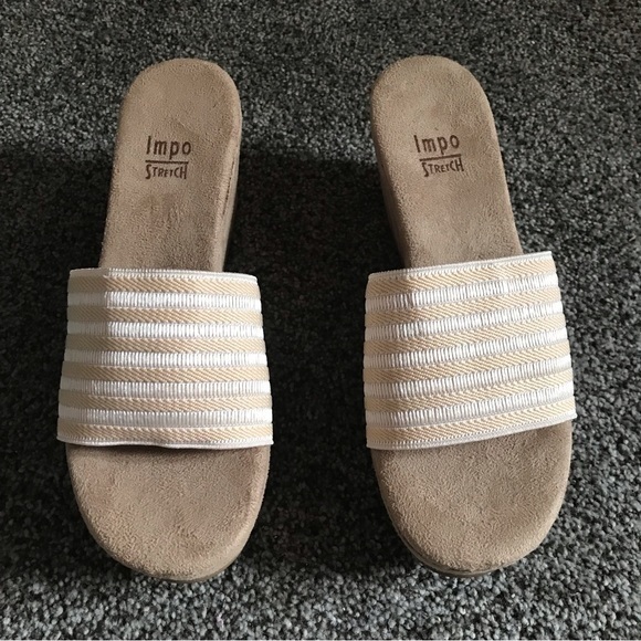 Impo Shoes - Impo Stretch Rocker Elastic Platform Sandal - Size 6M - Like New